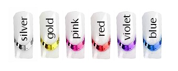 Samolepky CHROME SMILE pink