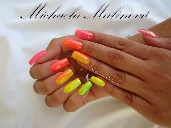 topnails - barevný UV gel TROPICAL pearl TANGERINE 5g