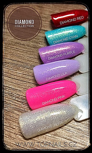 topnails - barevný UV gel DIAMOND CYAN 5g