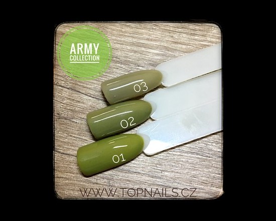topnails - barevný UV gel ARMY 01 - 5g